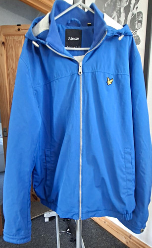 Lyle scott mens blue hooded - lyle,