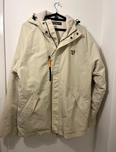 Lyle scott cream hooded zip - cream,
