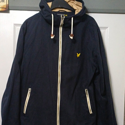 Lyle scott navy - hooded, zip