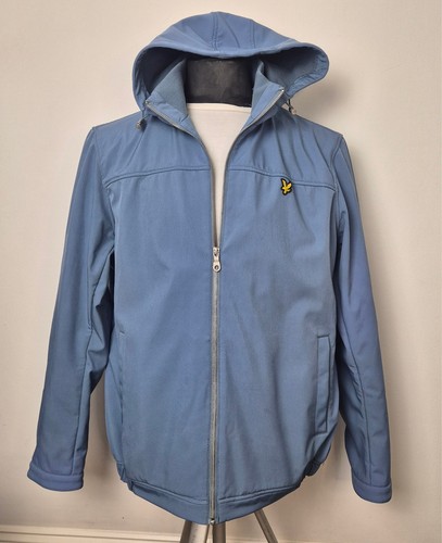 Lyle scott mens blue hooded - &,